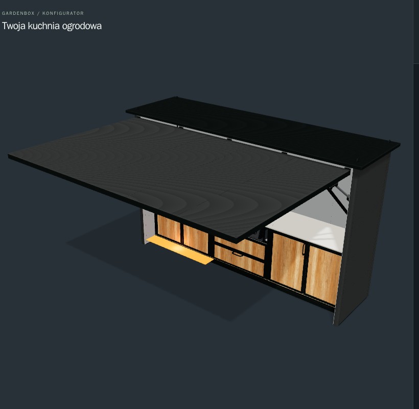 Modułowa kuchnia ogrodowa GardenBOX